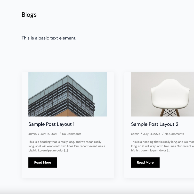 The Anya Nonprofit Website Template includes 2 gorgeous Blog post layouts.